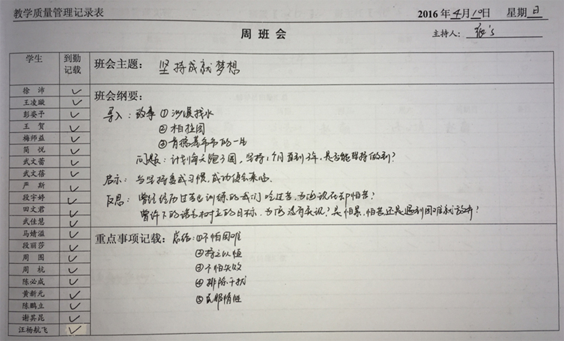 教學(xué)質(zhì)量管理